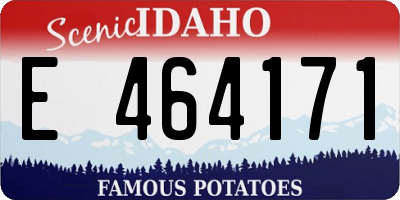 ID license plate E464171