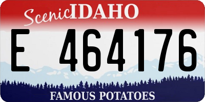 ID license plate E464176