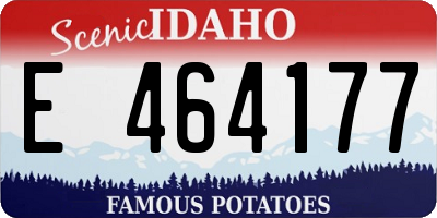 ID license plate E464177