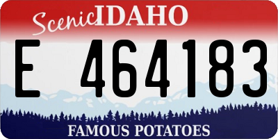 ID license plate E464183