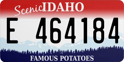 ID license plate E464184