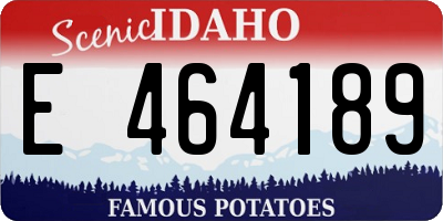 ID license plate E464189