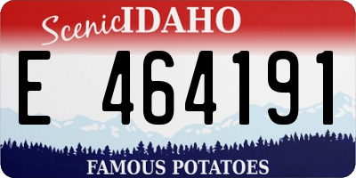 ID license plate E464191