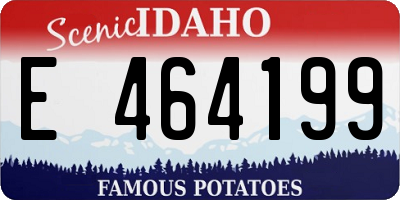 ID license plate E464199