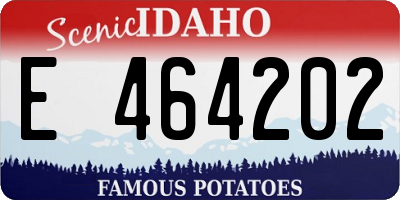 ID license plate E464202