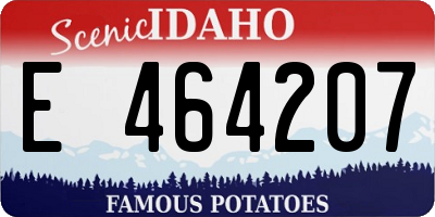ID license plate E464207