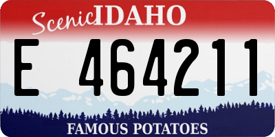 ID license plate E464211