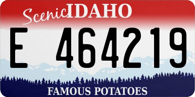 ID license plate E464219