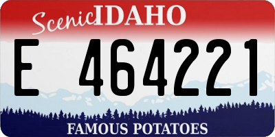 ID license plate E464221