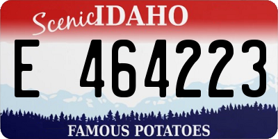 ID license plate E464223