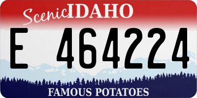ID license plate E464224
