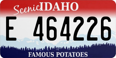 ID license plate E464226