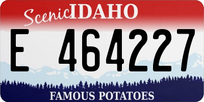 ID license plate E464227