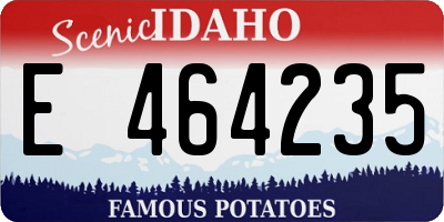 ID license plate E464235
