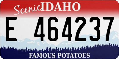 ID license plate E464237