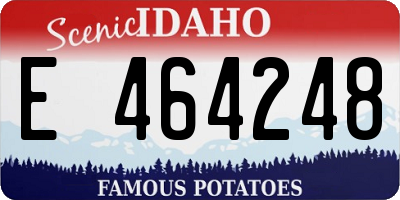 ID license plate E464248