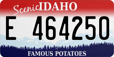 ID license plate E464250