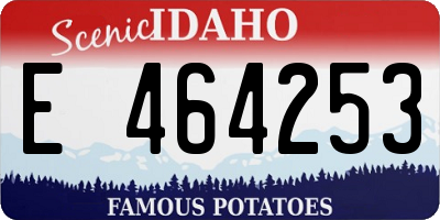 ID license plate E464253