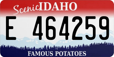 ID license plate E464259