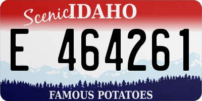 ID license plate E464261