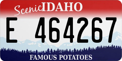 ID license plate E464267