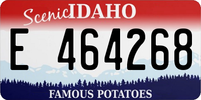 ID license plate E464268