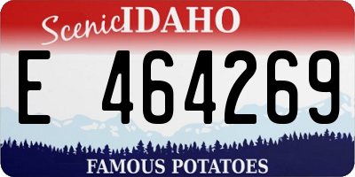 ID license plate E464269