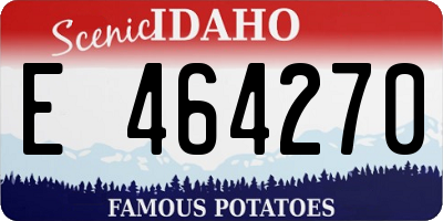 ID license plate E464270