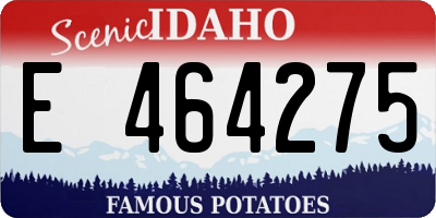 ID license plate E464275