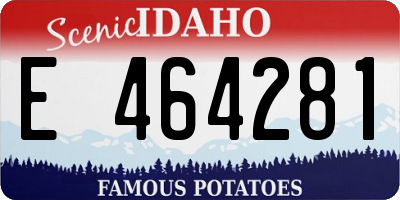 ID license plate E464281