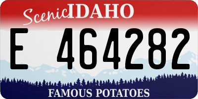 ID license plate E464282