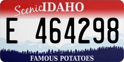 ID license plate E464298