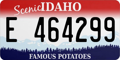ID license plate E464299