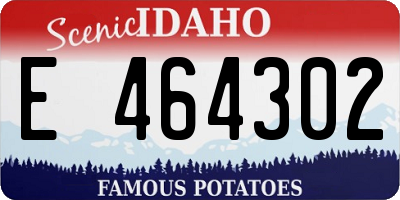 ID license plate E464302