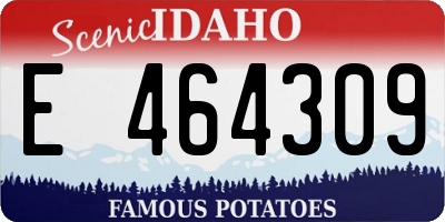 ID license plate E464309