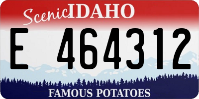 ID license plate E464312