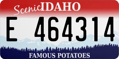 ID license plate E464314