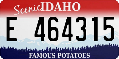 ID license plate E464315