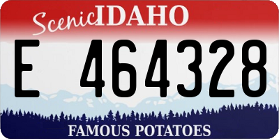 ID license plate E464328