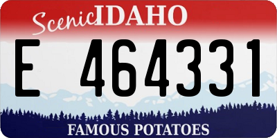 ID license plate E464331