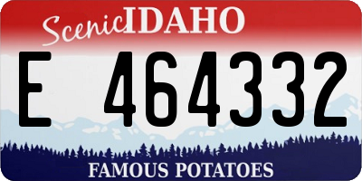 ID license plate E464332