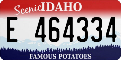 ID license plate E464334
