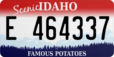 ID license plate E464337