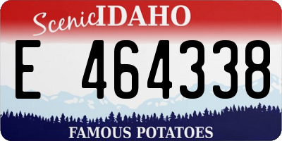 ID license plate E464338