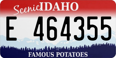 ID license plate E464355