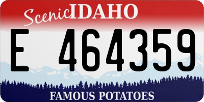 ID license plate E464359