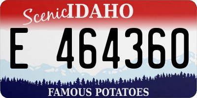 ID license plate E464360