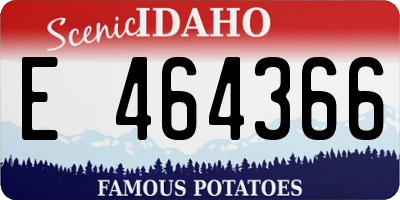 ID license plate E464366