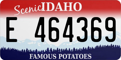 ID license plate E464369