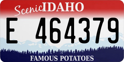 ID license plate E464379